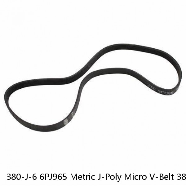 380-J-6 6PJ965 Metric J-Poly Micro V-Belt 380J6DC 6PJ965 38"