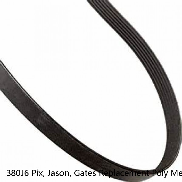 380J6 Pix, Jason, Gates Replacement Poly Metric Micro V Belt 380-J-6 380 J6 #1 small image