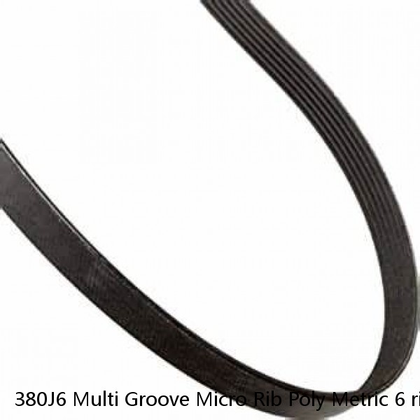 380J6 Multi Groove Micro Rib Poly Metric 6 ribbed V Belt 380-J-6 380 J 6 #1 small image