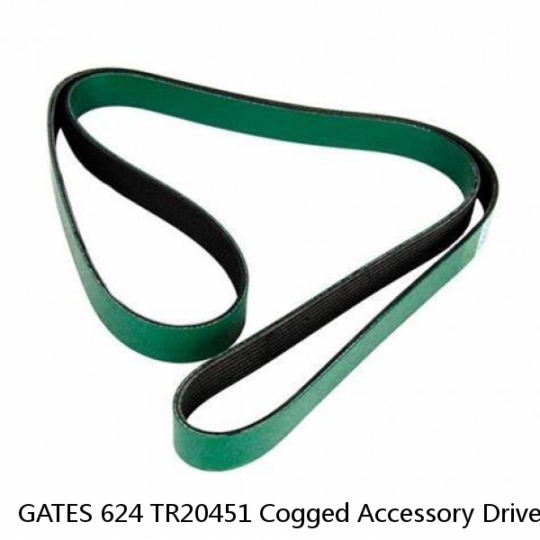 GATES 624 TR20451 Cogged Accessory Drive Belt Green Stripe HD 5/8" x 45.5" Hino #1 small image