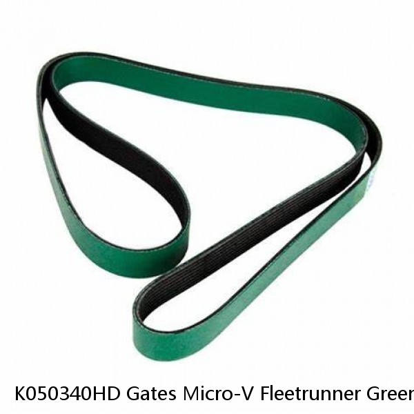 K050340HD Gates Micro-V Fleetrunner Green Stripe Serpentine Belt Made In Mexico #1 small image