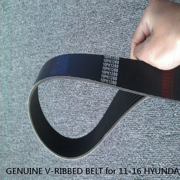 GENUINE V-RIBBED BELT for 11-16 HYUNDAI ELANTRA TUCSON FORTE SOUL OEM 252122E820 #1 image